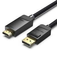 Gambar VENTION KABEL DisplayPort to HDMI Braided 4K 60Hz - HFK - 3 Meter dari Techno Computer Bali Kota Denpasar 2 Tokopedia