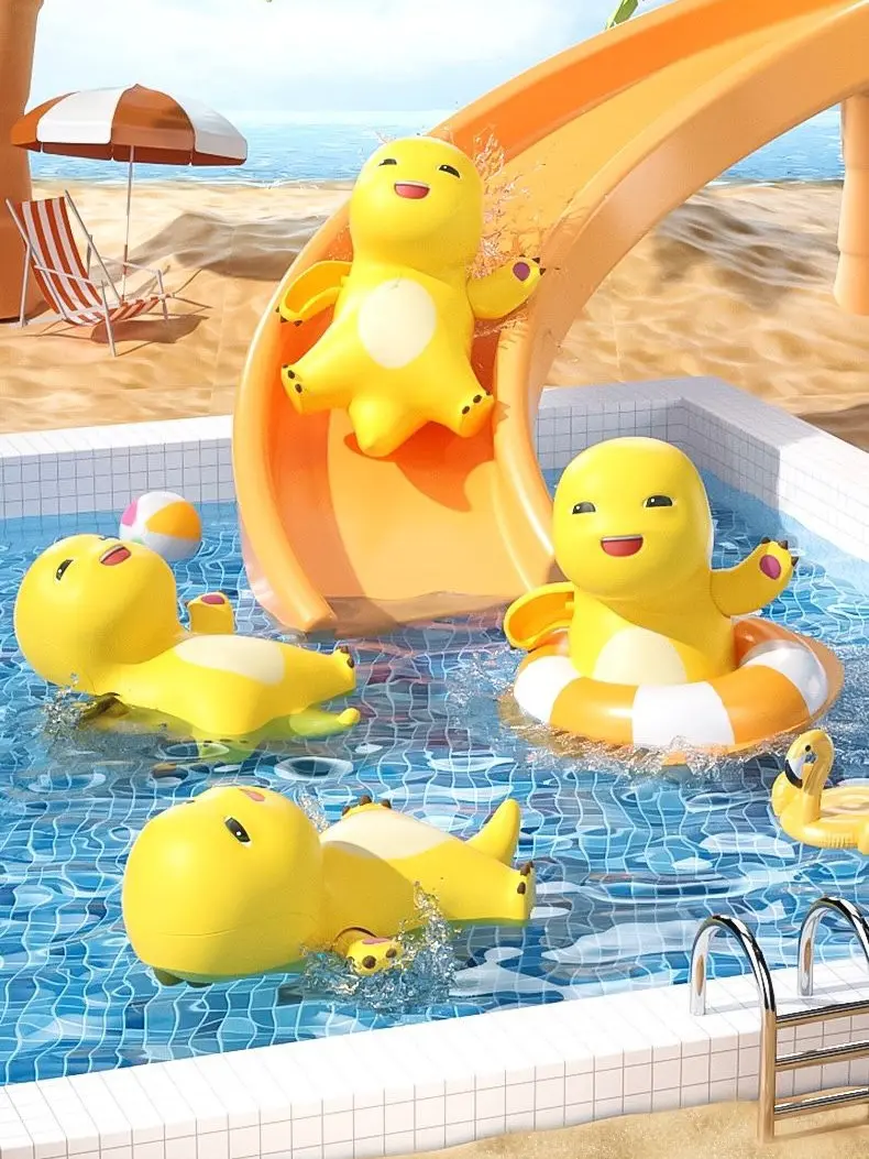 Nailong Dino Berenang Mainan Anak Anak Karakter Lucu Menarik Mainan Mandi / Mainan Penghilang Stress Anak Anak