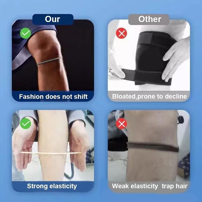 Product Introduction of Pelapik Lutut, Patella Halus, dengan Gelung Tali Sendi Lutut Bola Keranjang, Tali Pinggang Daya Lutut Perlindungan Penetapan Elastik, Bahan Silikon, Selesa untuk Berlari dan Kecergasan, Perlindungan Sukan Getah Lutut Bola Keranjang 6