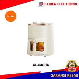 Gaabor AF-45M01A Air Fryer Low Watt 4.5L Kenop Ganda Serbaguna Anti Lengket Kaca Transparan / AF-45M01A