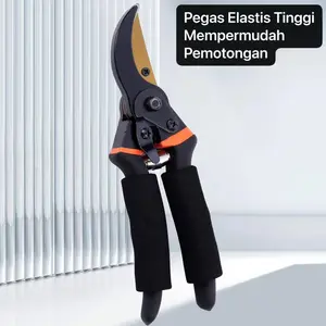 Gunting Pemangkas Pisau Emas Bisa Potong Ranting Bunga Tanaman Cocok Kebun Bisa Gunting Dahan Bahan Baja Karbon SK5 KBN-06
