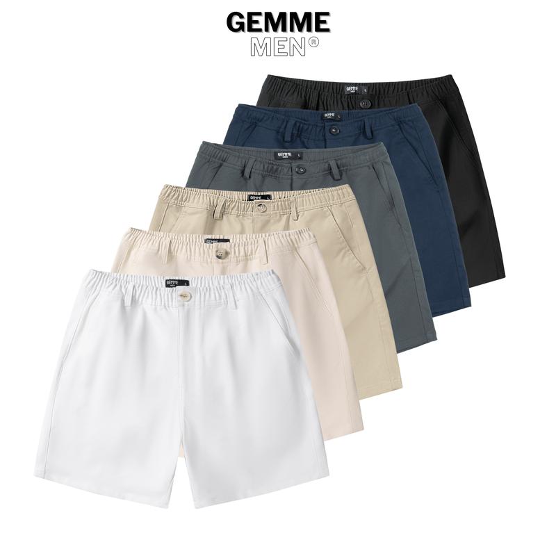  Quần short kaki big size trên gối GEMME MEN thể thao năng động big size 55kg - 150kg 