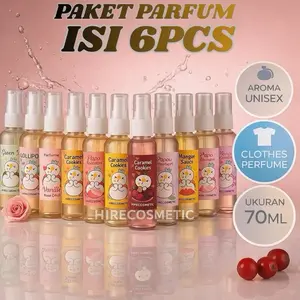 PAKET ISI 6PCS  PARFUM MIXUE 70ml Travel Size