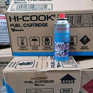 GAS KALENG MINI HICOOK UNTUK KOMPOR PORTABLE DAN FLAMEGUN