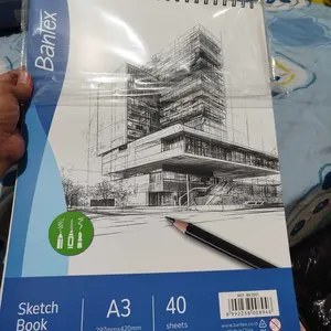 Bantex Sketch Book / Buku Gambar Sketsa Tebal 160gr Spiral + Tear Line A3 A4 A5 40 Lembar BK100X