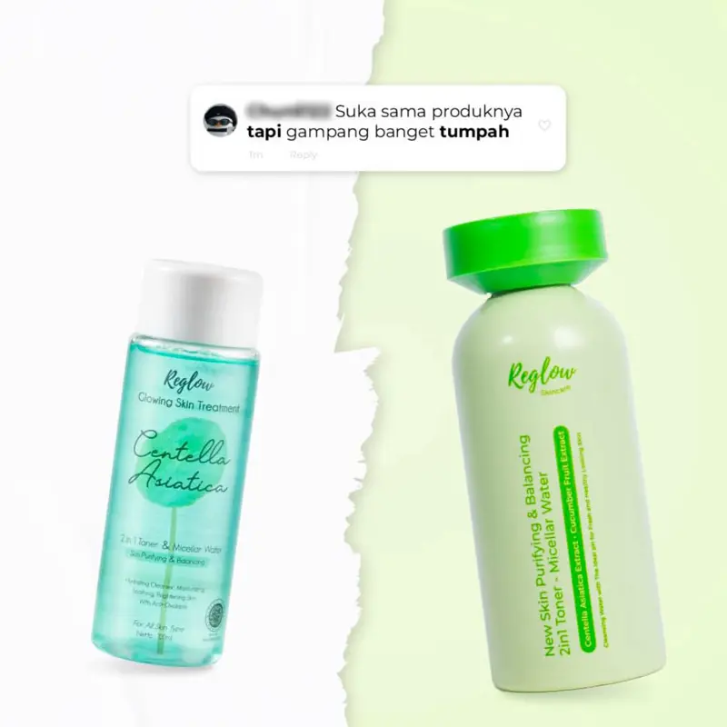 Reglow Skincare New Toner 2 in 1 & Micellar Water Dr Shindy Original Pembersih Pelembab Wajah 2