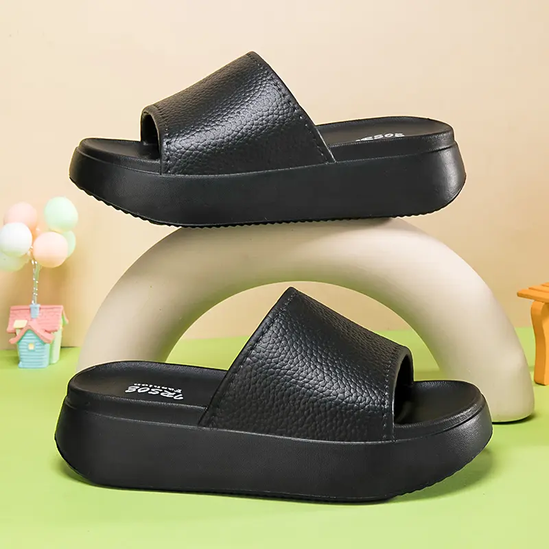 IRSOE Sendal Dewasa Wanita Karet Tinggi Desain Menarik Anti Slip Trendi Sendal Dewasa Perempuan Baru sandal wanita sandal korean style  sepatu cewek sandal selop wanita Shoes 1