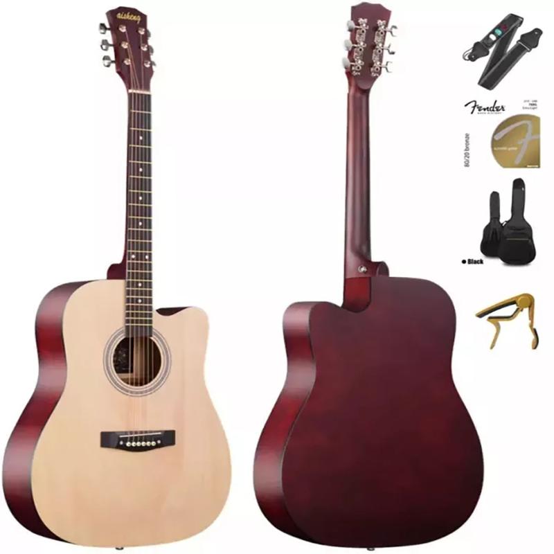 Product Introduction of Beginner 41 inch acoustic guitar with capo, pick, guitar strap, acoustic guitar, Christmas gift for boyfriend and girlfriend 33