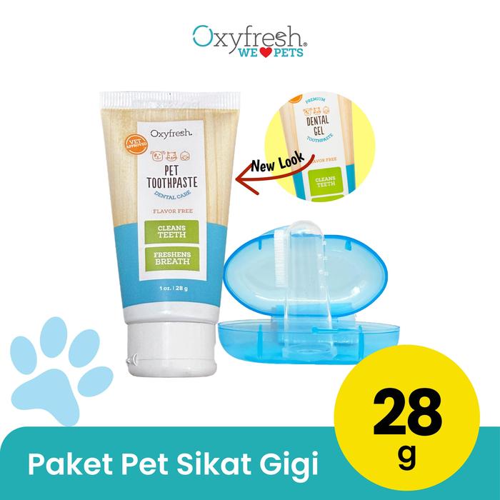 Gambar Oxyfresh Pet Gel 28g Paket Sikat Gigi - Gel Antiseptik Gigi Mulut Hewan dari Oxyfresh Pet Kota Tangerang Selatan Tokopedia