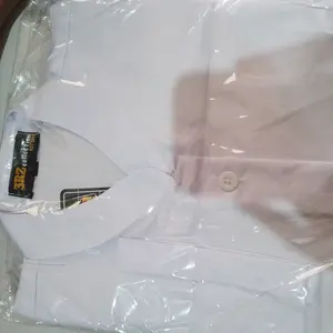 Kemeja Putih Wanita PNS Kerah Sanghai Lembut - Atasan Dinas Seragam Terbaru Lengan Panjang & Pendek