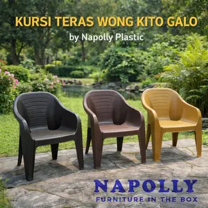 Kursi Plastik Kursi Cangkir Napolly TCC 500 Kursi Teras Kursi Taman Kursi Teras Plastik Napolly Kursi Sandaran Plastik