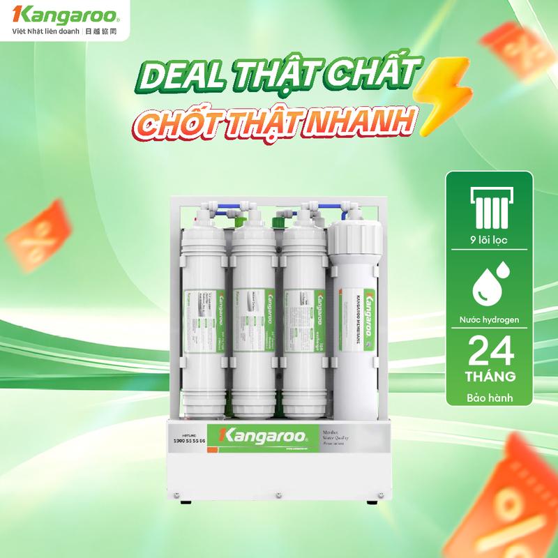 KGHP66 Máy lọc nước Kangaroo Hydrogen để gầm KGHP66 9 lõi- Máy để gầm bếp.