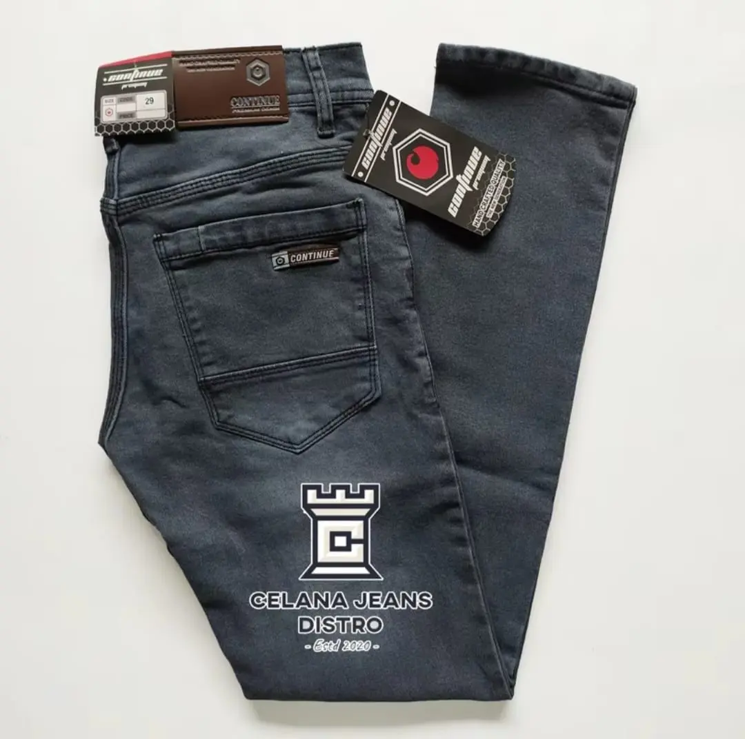 [ COD ] Celana Jeans Pria Lelaki Dewasa Hitam Pensil Slimfit Slim Fit Slimpit Slim pit Skinny Stretch Street Setrit Strit Karet Melar// Jeans Panjang