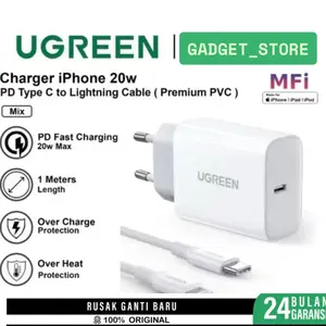 Ugrenn Charger Iphone MFI Ps Fast Charging Type C To Lightning 20W Paket