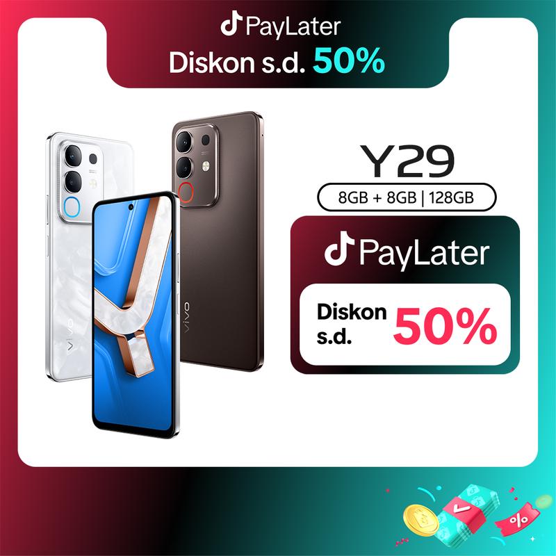 [NEW LAUNCH] vivo Y29 (8/128) - Design Marmer Eksklusif, 6500mAh Tahan 3 Hari, Tahan Banting Ekstrem, IP69 Tahan Air Ekstrem, AI Erase 2.0 + AI Circle to Search 0
