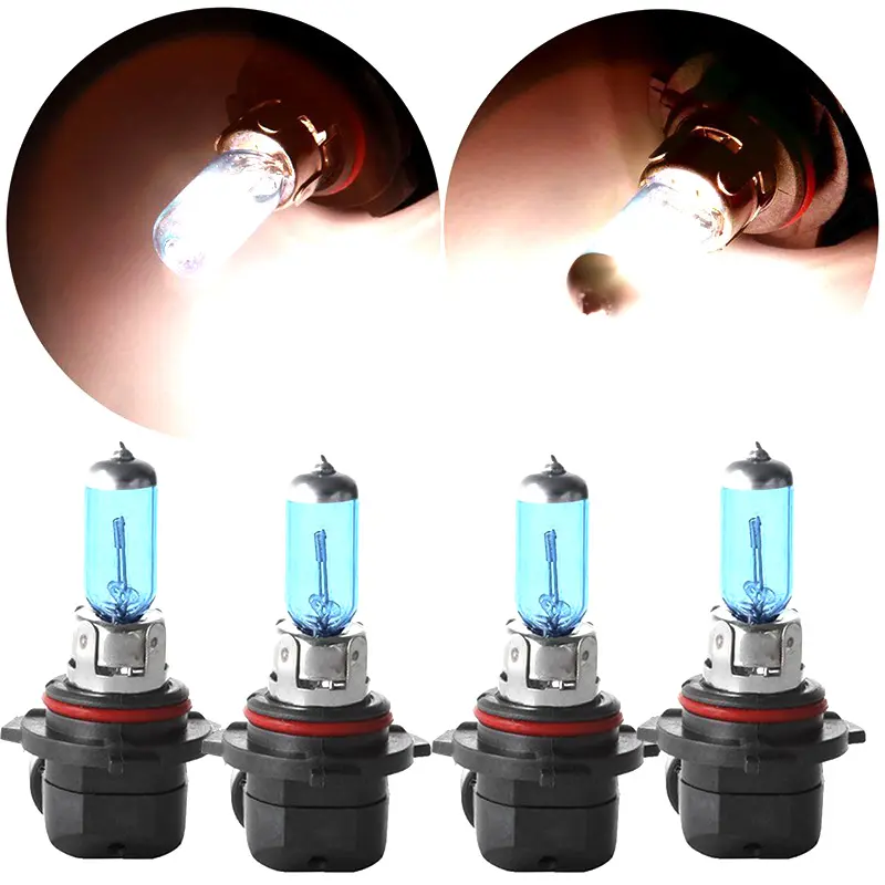Replacement Vehicle 4Pcs Set Car White Bulb Xenon HB4 9005 Halogen Headlight