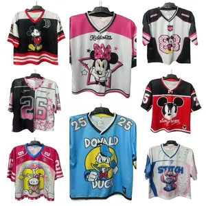 Croptop JERSEY motif Cewek Bahan Adem Nyaman Pakai