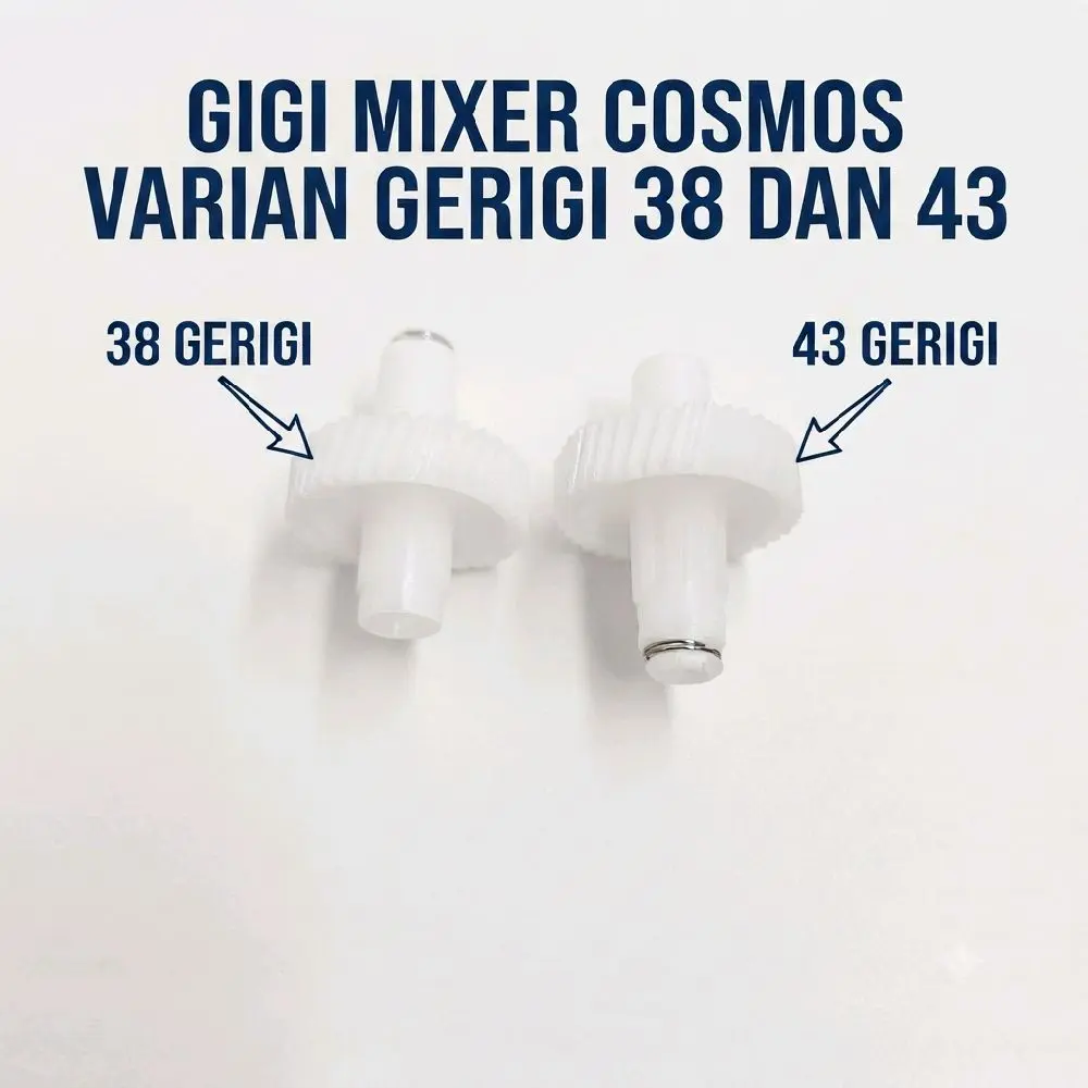 Gear - Gigi Mixer Cosmos Original 1 Set 2pcs Variasi Gerigi 38 dan 43 untuk Miyako Jual Grosir