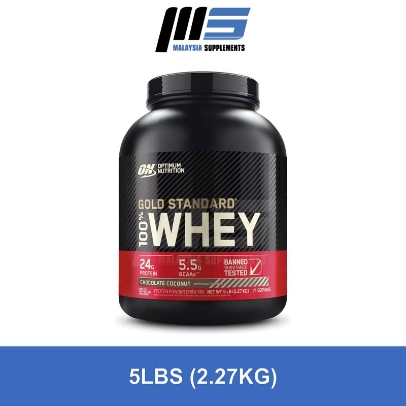 ON Gold Standard Whey (5lbs) - Optimum Nutrition 100% Whey Protein