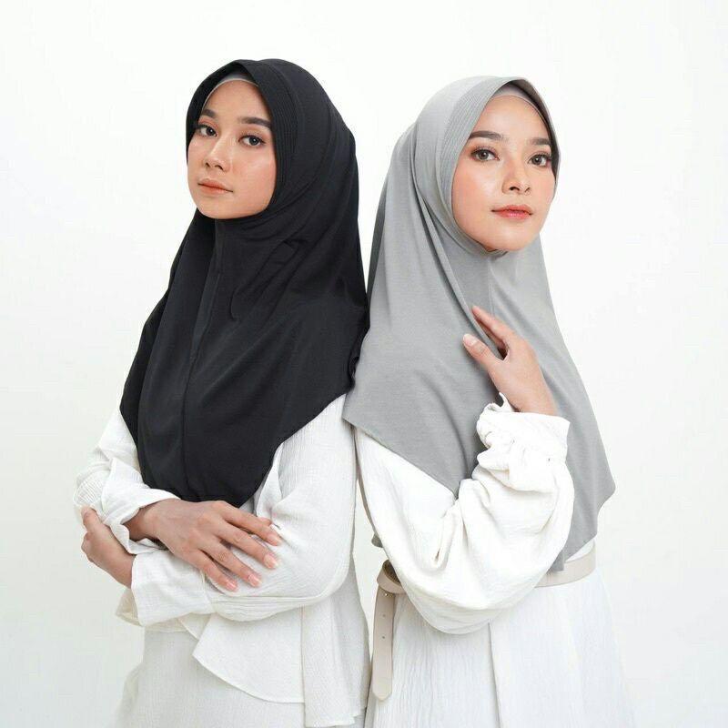 PAKET HEMAT 50 RB DAPAT 4 PCS HIJAB BERGO HAMIDAH SIZE M fath instan malay 2