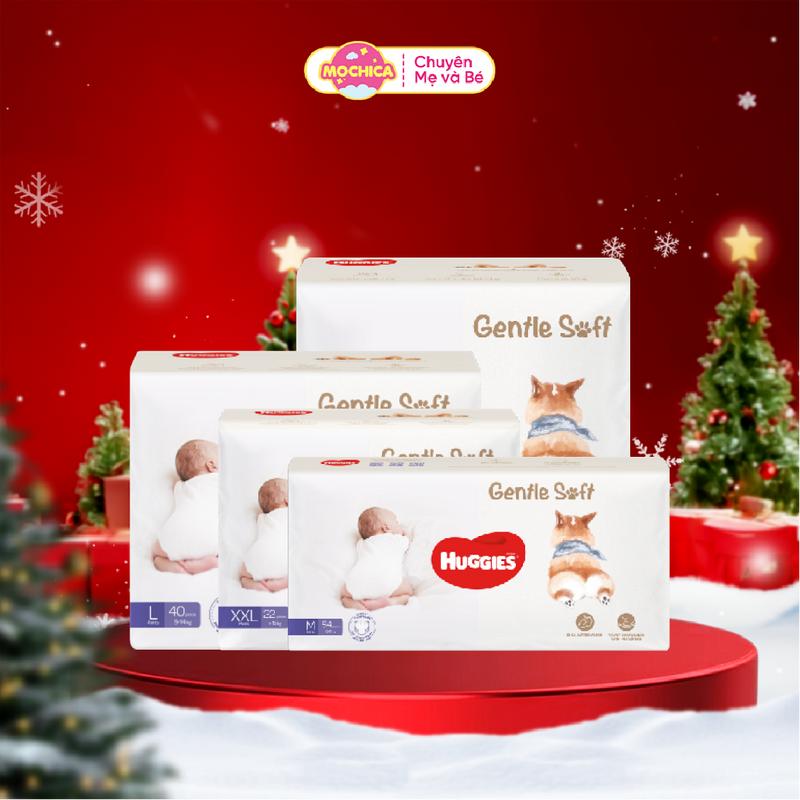   MEMIN - COMBO 4   Tã Quần Huggies Gentle Soft - Corgi Êm Mềm Nâng Niu Làn Da Bé Size M L XL XXL 
