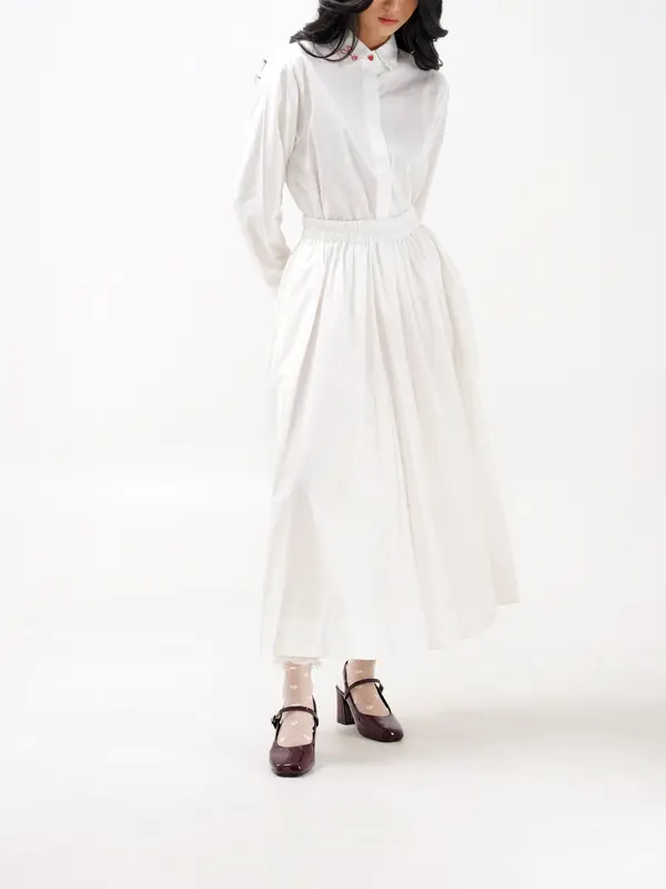 SWHeart - Seiza Skirt Rok Wanita Kekinian Panjang Midi 2