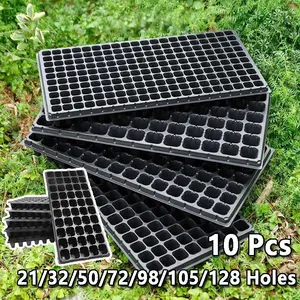 【10 Pcs】Tray Semai / Alat Semai Benih / Pot Hidroponik Potray 0.8mm Seedling Pot / Tray Dulang Benih Berkualitas Tinggi