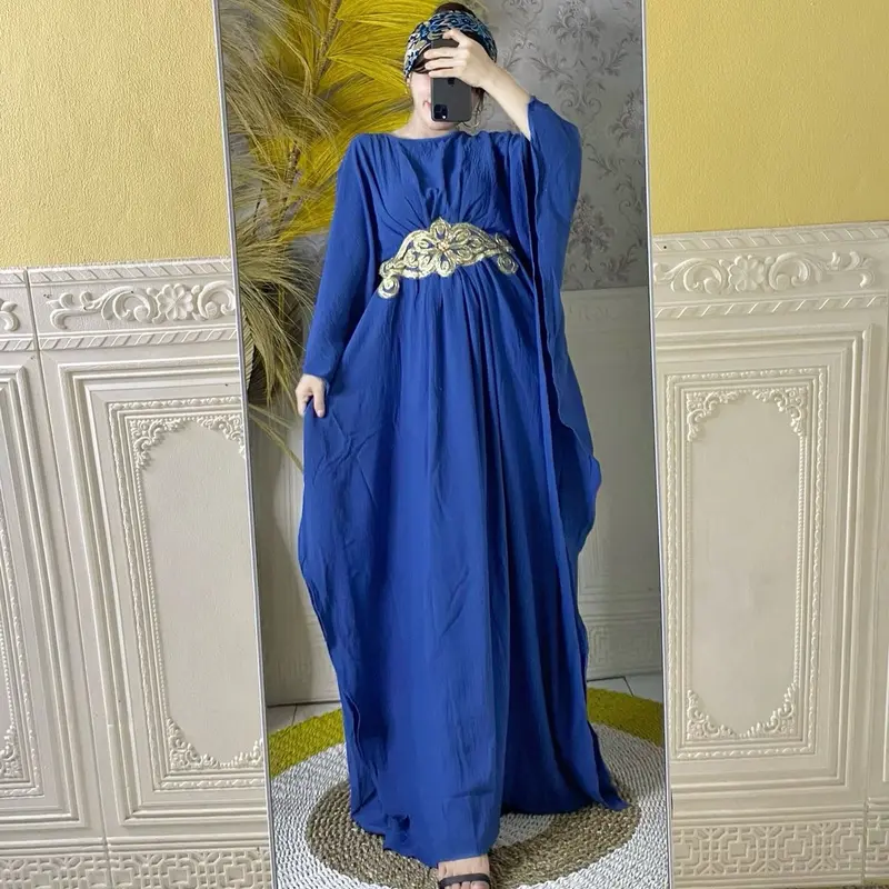 Kaftan cringkel Idul fitri terbaru 2024 4