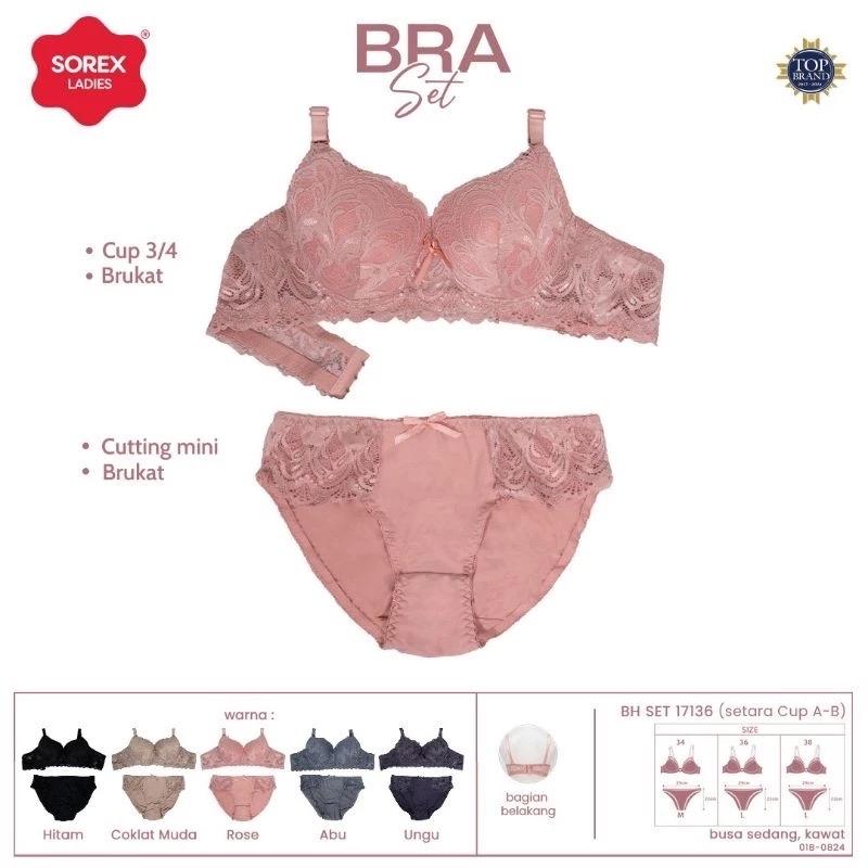 BRA BH SET SOREX KAWAT BUSA SEDANG (Cup A-B) 1
