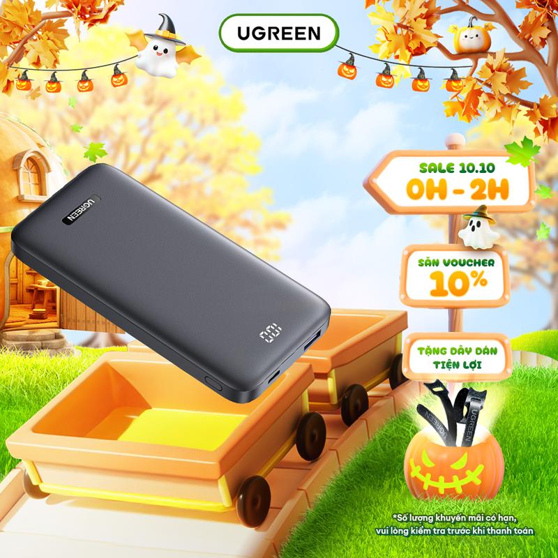 Pin sạc dự phòng dung lượng 10000mAh/20000mAh UGREEN PB311 | 2 cổng sạc nhanh | Sạc nhanh 2 chiều PD3.0 20W | Bảo hành 18 tháng 1 đổi 1 | 80749 80700 60689 25185 25683 | Sạc Pin Pin Dự Phòng