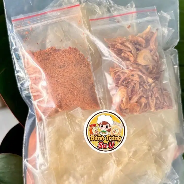 250G bánh tráng dẽo ủ bơ  MUỐI nhuyễn , HÀNH PHI