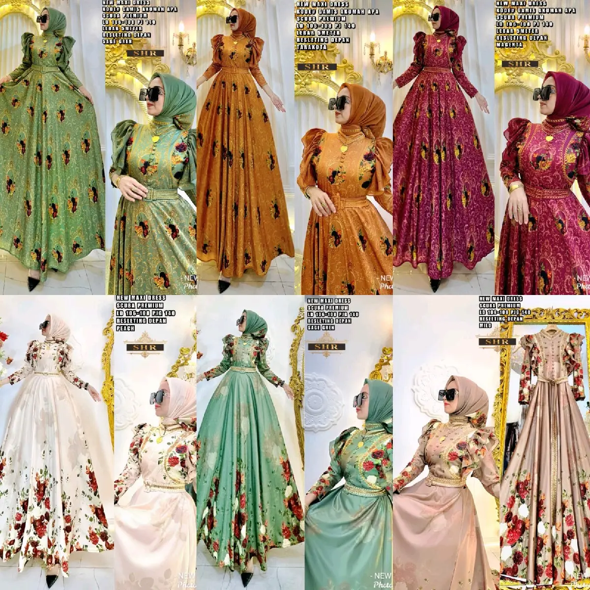 Kode eta 34 gamis mewah remple Original SHR