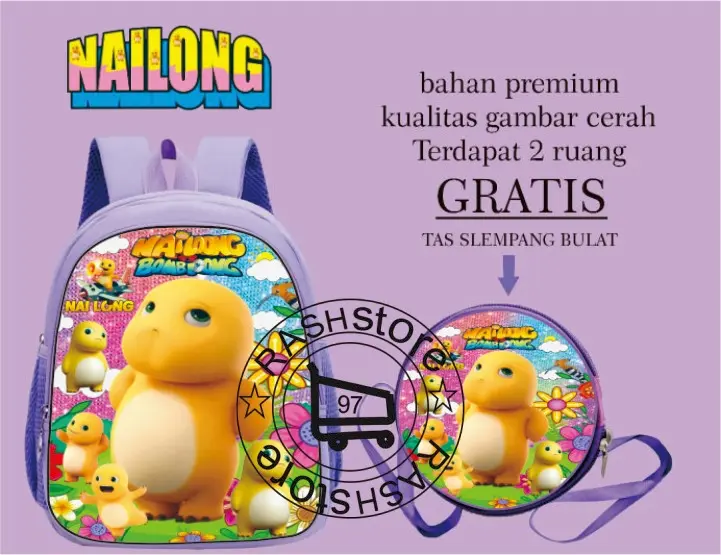 Tas Ransel Anak Tk Motif Nailong/Tas Ransel Anak perempuan Terbaru/Tas Ransel Nailong cute Wanita Wanita