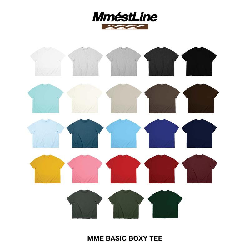 Áo thun trơn MMESTLINE Basic form Boxy vải premium Cotton