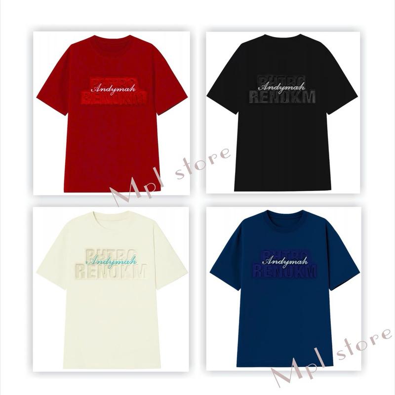 ( Mới 35-80kg ) Áo thun Dập nổi in Andymal , áo thun bassic Nam Nữ , mặc hè