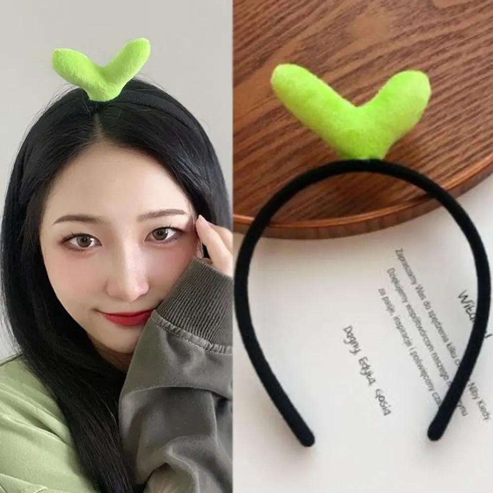 Iffen Store New Hair Accessories Bean Sprout Hair Clips Headwear Cute Style Hairpins Green Color Duckbill Clip