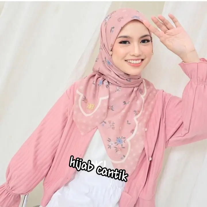Hijab segi empat cantik dan manis llembut nyaman di pake,jilbab persegi empat outfit Square kerudung mewah Voal Muslim Basic Segiempat paris