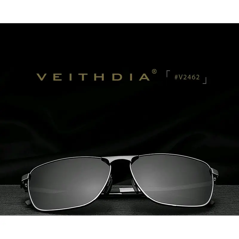 Kacamata Vintage UV Polarized VEITHDIA untuk Pria dan Wanita - Sunglasses, Lensa, Aksesoris, Eyewear 1
