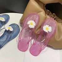 Gambar OKAIDO OFFICIAL STORE Sandal Jepit Wanita Cewek Perempuan Bunga Model Korea Style Anti Air Kekinian Jelly PVC Bahan Karet - Hitam Gelliter, 36 dari OKAIDO Official Store Kab. Tangerang 4 Tokopedia