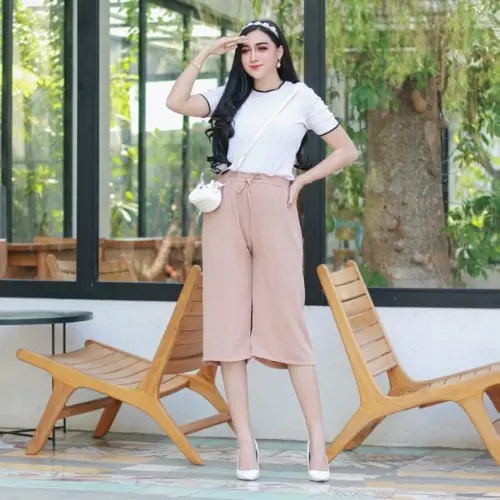 KULOT KRINGKEL 7/8 DI BAWAH LUTUT CELANA PENDEK WANITA TERBARU BAHAN KRINGKEL PREMIUM Crinkle 0