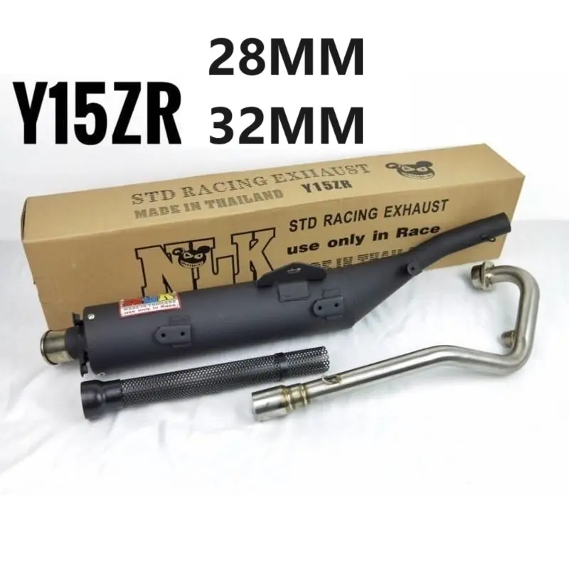 Y15zr EXHAUST NLK 28MM 32MM - NLK Ekzos EXHAUST STANDARD STD EXZOS YSUKU YAMAHA Y15 V1 V2 EXHAUST NLK THAILAND Automotive Motorcycle