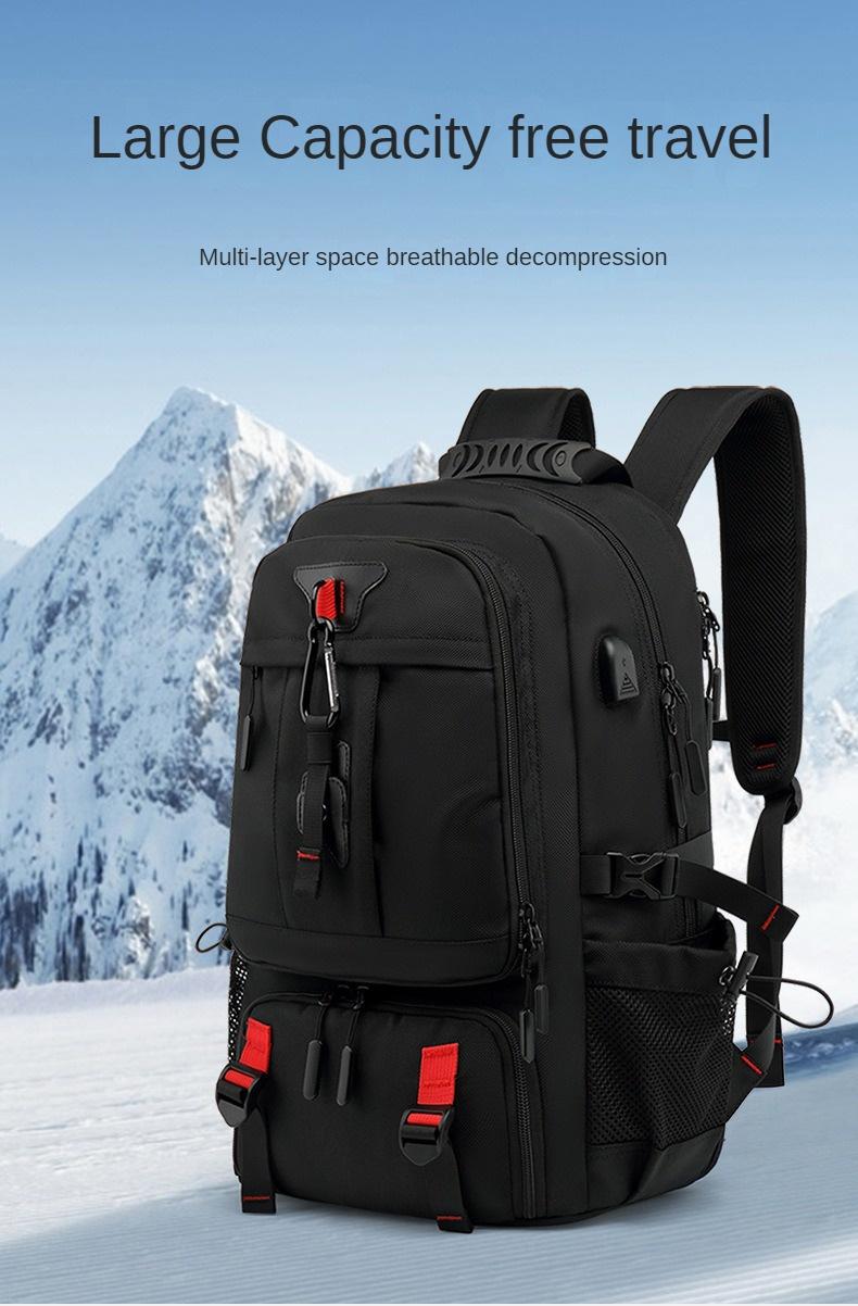 Product Introduction of Ba lô du lịch, dành cho nam giới, Dung tích 60L, Không thấm nước, Thích hợp cho máy tính xách tay 17 inch, Có các tùy chọn 50L và 80L, Ba lô đi bộ đường dài, Đi du lịch với ngăn đựng giày 27