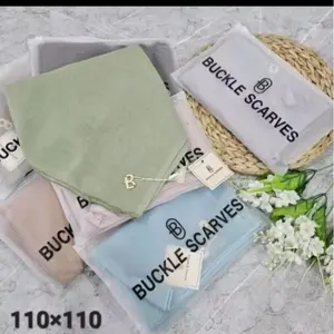 (ECER) BUCKLE POLOS/AZARA POLOS/PARIS JADUL hijab segiempat terbaru Jilbab Kerudung Muslim Nyaman