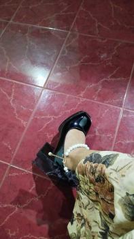 Product Review of Sepatu Chunky High Heels Tahu Tinggi 9cm Wanita Tali Kekinian Import Pesta Mewah Murah Premium Kondangan Hitam Putih Terbaru Korea Elegan Glossy Wedding Big Size Ankle Strap Mary Jane Shoes - Ukuran 35 36 37 38 39 40 41 42 from S**2 1