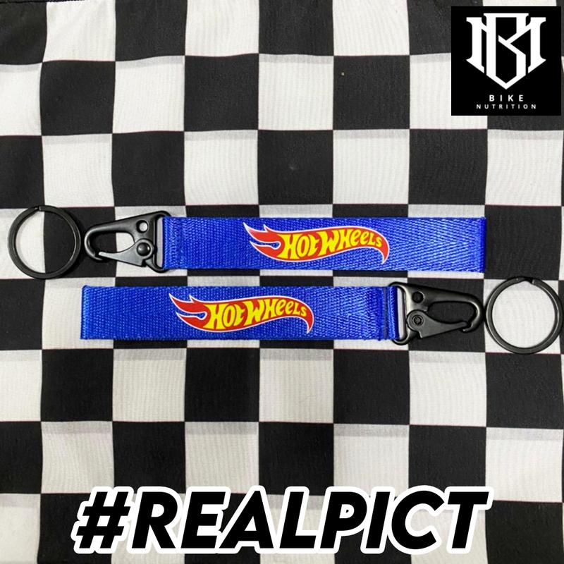 GANTUNGAN KUNCI HOTWHEELS KEYCHAIN HOT WHEELS FACE KEY CHAIN HOTWHEELS BAHAN LANYARD NYLON BIKIN KECE DAN STYLISH BONUS GANTUNGAN KUNCI KAIN WEBBING 5