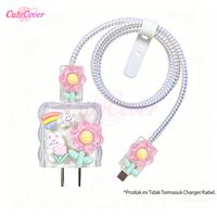 Gambar CuteCover Pelindung Charger iphone 18W&20W | Pelindung Kabel Carger Bunga Iphone Set 5 PCS Paket Patch Pelindung Kabel Data Kepala Charger Cute Kelinci - Rabbit dari Cutecover Kab. Bekasi 1 Tokopedia