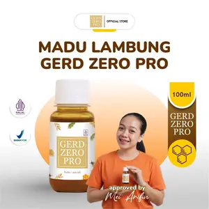 Gerd Zero Pro Madu Lambung Herbal Alami 100ml & 250ml Membantu Netralkan Asam Lambung Aman Dikonsumsi Harian BPOM GERD ZERO PRO MD 021282001600193