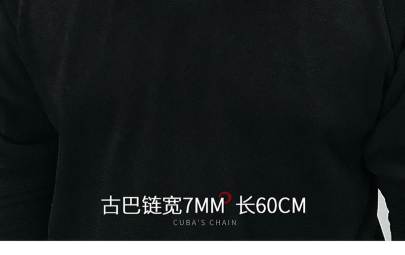 Product Introduction of Rantai keluli tahan karat Nk untuk lelaki dan wanita, kalung keluli titanium Cuba 304, Hip Hop Eropah, Aksesori perhiasan DIY Jewelry Necklaces 10