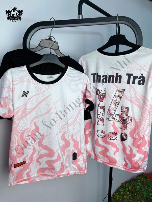  Bộ Đồ Đá Banh Quần Áo Bóng Đá Trẻ Em "KLG AMAC LỬA" Chất Liệu Vải Thun Cotton Cho Bé Từ 13Kg - 80kg Có In Tên + Số Theo Yêu Cầu 