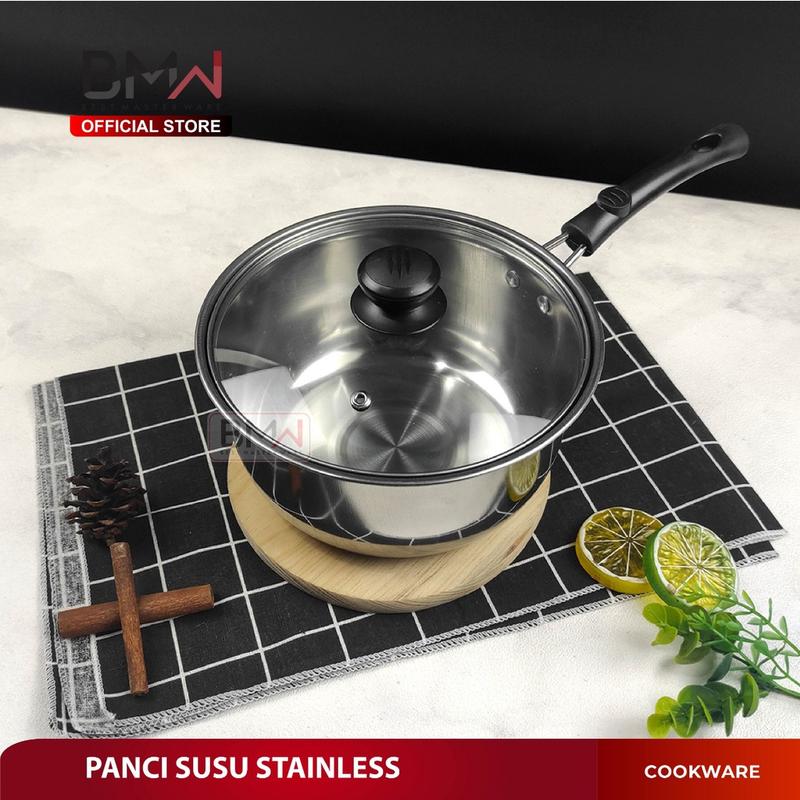 1 Pcs Panci Susu Stainless Steel Milk Pot Panci Sup Soup Pot Milk Pot Gagang Multifungsi Uk 20 cm 1